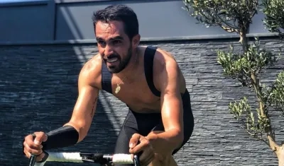 Alberto Contador, ciclista español. 