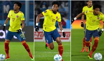 Johan Mojica, lateral izquierdo de Colombia. 