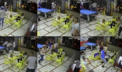 Imágenes del atraco y el linchamiento.