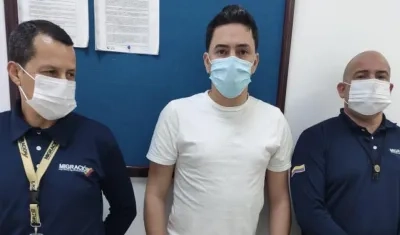 José Ernesto Fermín Melo, detenido.