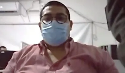 El enfermero Eder Antonio Pérez Ardila.