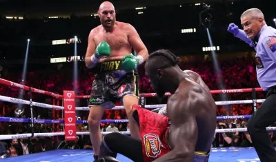 Tyson Fury y Deontay Wilder.