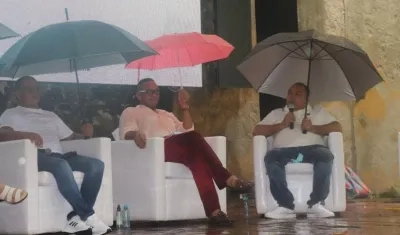 Uber Banquez, alias 'Juancho Dique' (centro).