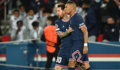 Lionel Messi y Kylian Mbappé. 