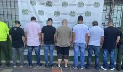 Varios de los detenidos por contrabando.