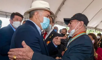 El Presidente Duque encabezó la ceremonia de conmemoración del Día del Veterano.