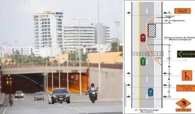 Ruta Costera anunció restricciones en el Túnel de Crespo