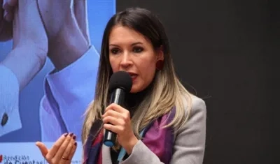 La superintende Goethny Fernanda García Flórez.