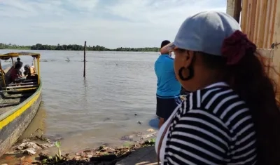 En este punto del río Magdalena, en Las Flores, desapareció el menor de edad. 