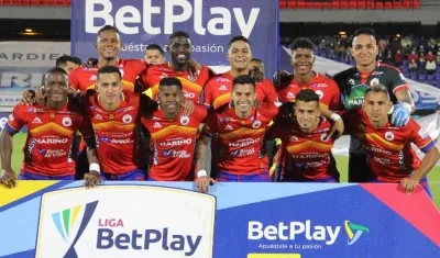 Jugadores del Deportivo Pasto. 
