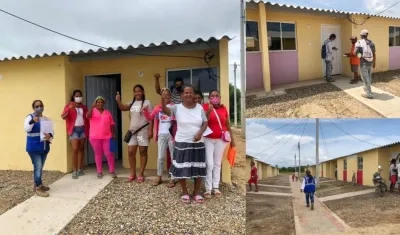 Momento de las entregas de las viviendas. 