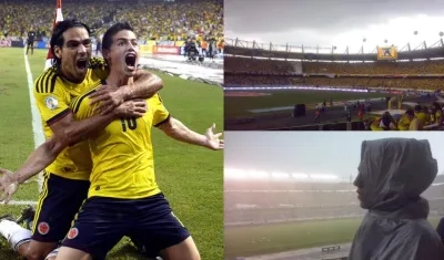 James Rodríguez anotó el gol del triunfo en un día pasado por lluvia. 