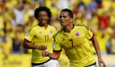 Juan Guillermo Cuadrado y Carlos Bacca.