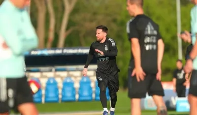 Lionel Messi, delantero argentino. 