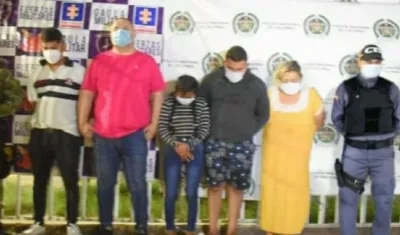 Cinco de los capturados por el CTI y al Ejército. 