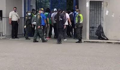 Puertas del Metropolitano.