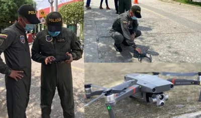 Nuevo dron para la Policía en Galapa. 