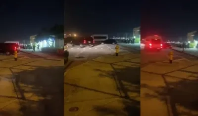 Momento del traslado de Alex Saab hasta una prisión en Miami.