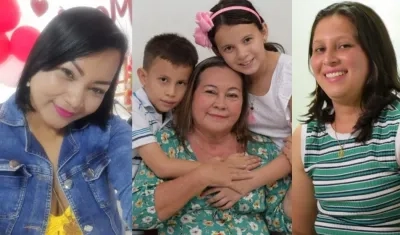 Karen Lorena Beleño, Priscila Cano López y Carolina Chaparro.