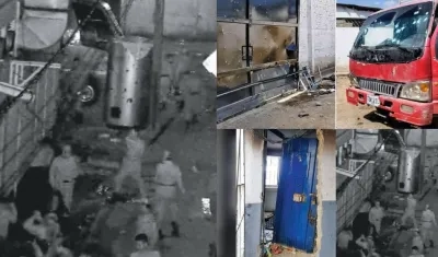 Imágenes de lo ocurrido en 2020 en la cárcel Modelo de Bogotá.