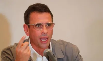 El opositor venezolano Henrique Capriles.