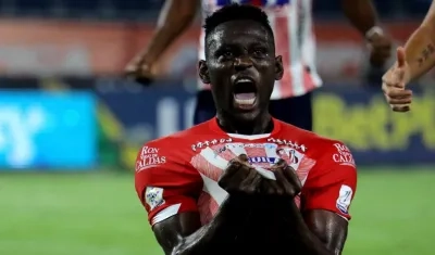 Cristian Martínez Borja, delantero de Junior. 