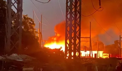 Imagen del incendio.