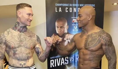 El canadiense Ryan Rozicki y el colombiano Óscar ‘Kaboom’ Rivas.