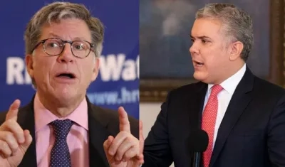 José Miguel Vivanco y el Presidente Iván Duque.