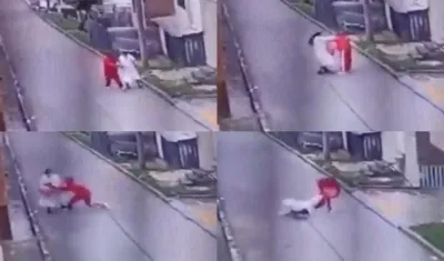 Imágenes del atraco.