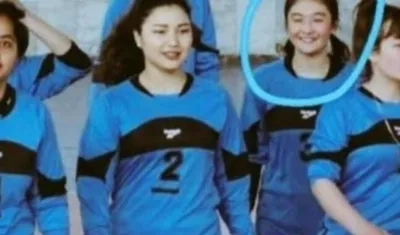 La jugadora afgana Mahjabin Hakimi.