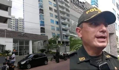 Lugar de los hechos y coronel Jhon Sepúlveda.