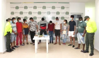 Personas capturadas durante los operativos.