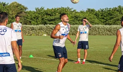 Larry Vásquez, jugador del Junior. 