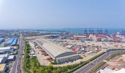 Panorámica de la Sociedad Portuaria Regional de Cartagena.