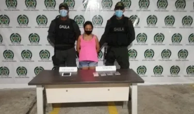 Laudth Carolaine Pertúz García, la capturada.