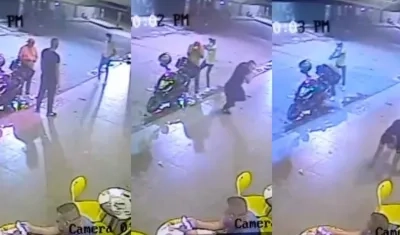 Imágenes del atentado sicarial.