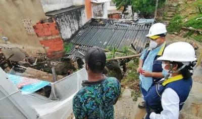 Autoridades atendieron emergencia por lluvias en La Heroica.