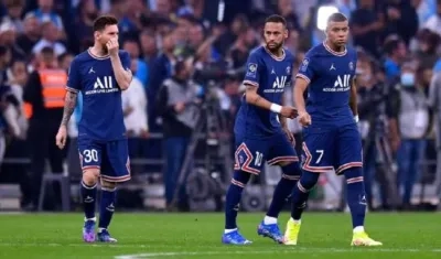 Lionel Messi, Neymar y Mbappé.