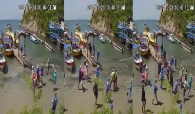 Imágenes de la pelea.