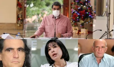 Nicolás Maduro, Alex Saab, Claudia Díaz y Hugo Carvajal.