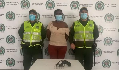Mujer capturada en Santa María