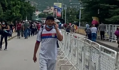 Imagen del puente internacional Simón Bolívar.