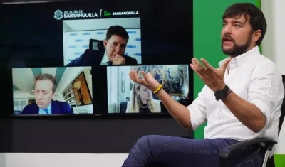 El Alcalde de Barranquilla, Jaime Pumarejo.