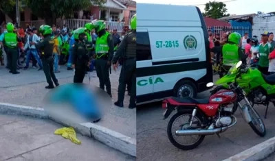 Lugar de la balacera en La Ceiba.