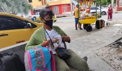 Rosalba Villa, abuela del niño Diago. 