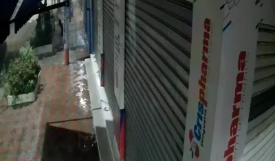 Momento en el que fue baleada.