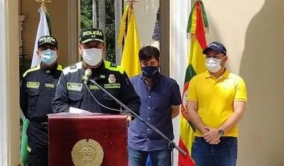 El general Luis Carlos Hernández, comandante de la Mebar.