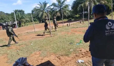 Militares liberados en Tibú