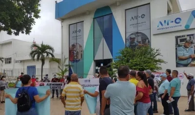 Imagen de la protesta.